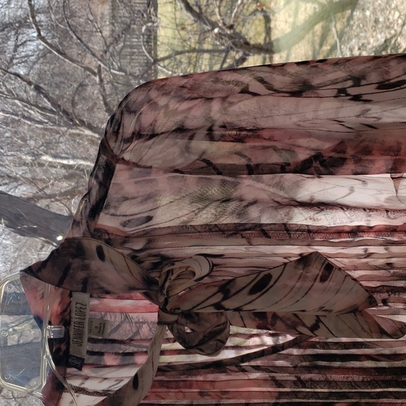 Jennifer Lopez Sheer Blouse Petite Small - Picture 5 of 8